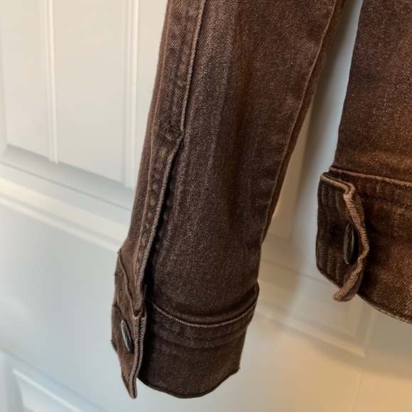 Dress Barn - women’s jean jacket with beautiful studded design, adjustable waist - Picture 7 of 9